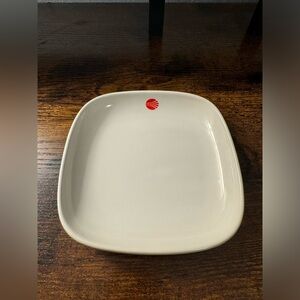 Vintage Continental Airlines Ceramic Square Dish